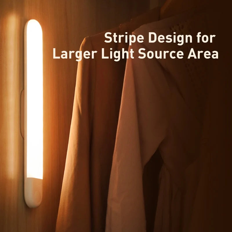 Human Body Induction Wardrobe Light, Rechargeable USB LED Lamp