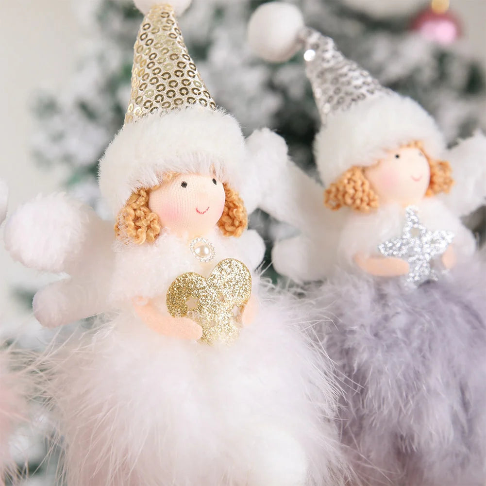 Christmas Angel Feather Dolls