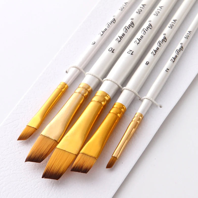 Nylon Hair Handle Artist Brushes For Acrylic And Oil Painting Watercolor Brush