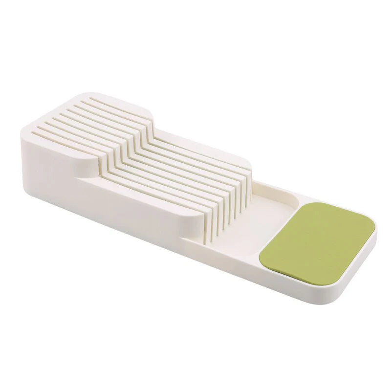Knife Block Holder Plastic Cutlery Drawer Organizer