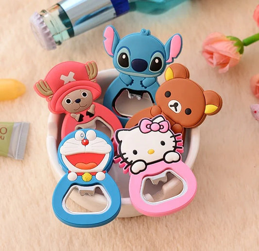 Cartoon Multifunction Silicone Bottle Opener