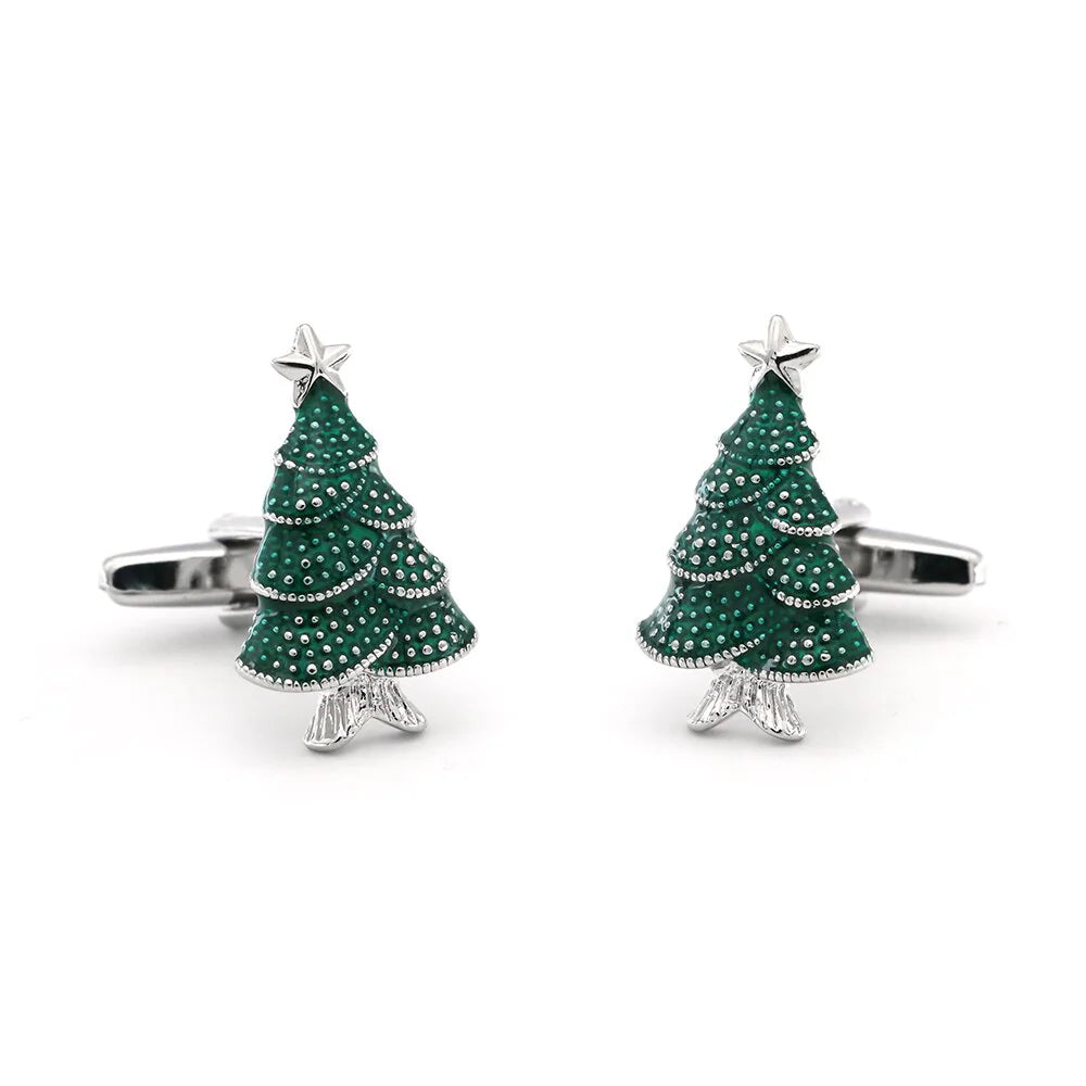 Men's Christmas Tree Cufflinks