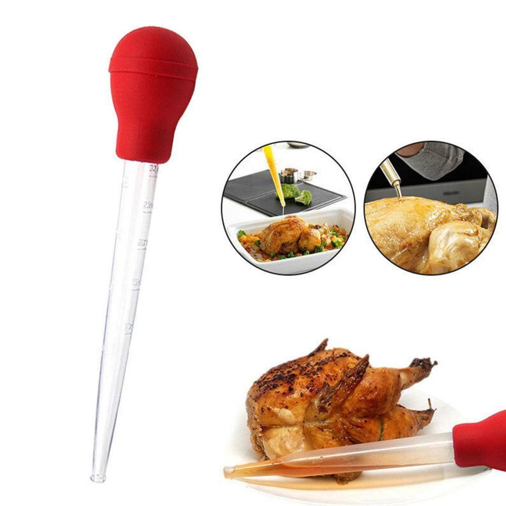 Barbecue Sauce Oil Dropper Pump Pipe Portable Cooking BBQ Drip Hose