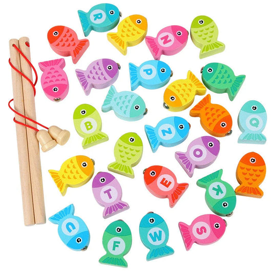 Baby Wooden Magnetic Fishing Toys