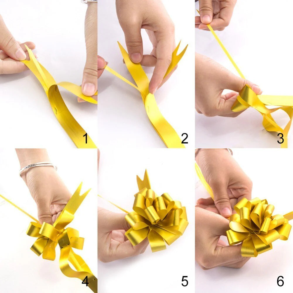 Pull Bow Gift Ribbons Flower Wrappers