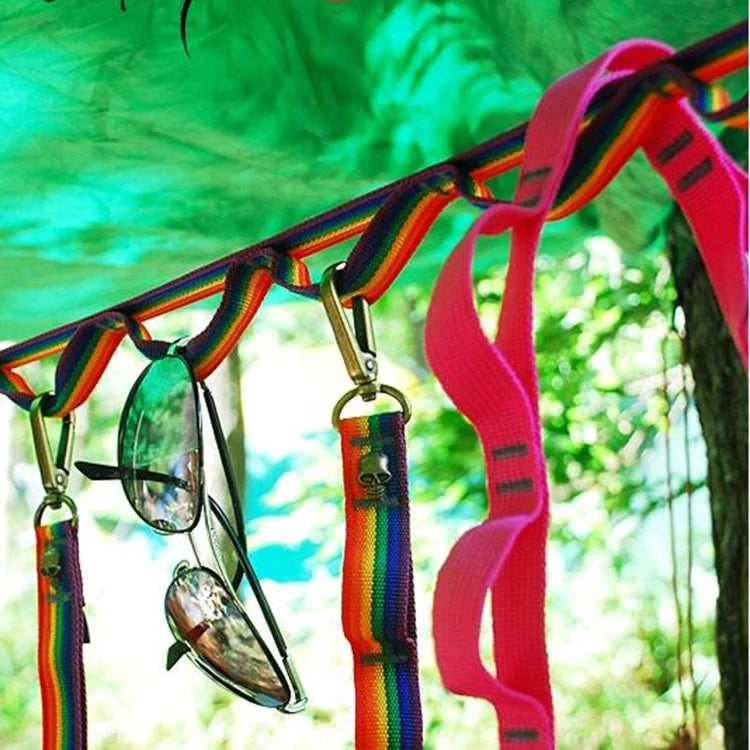 Hanging Rope, Rainbow Tent Cup, Hang Lamp For Outdoors Clothes, Line Weave