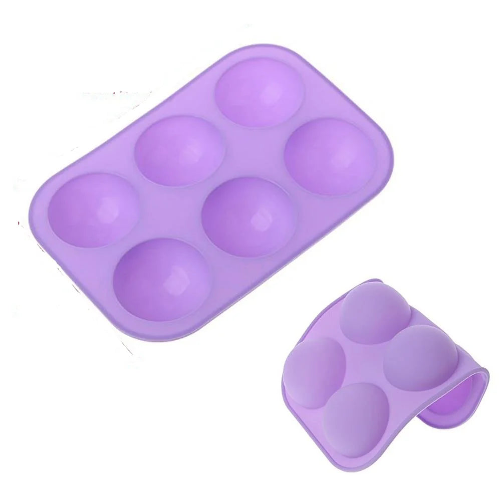 Silicone Soap- Molds, Cake Decorating Pudding Jelly Chocolate Ball Shape Biscuit Tool