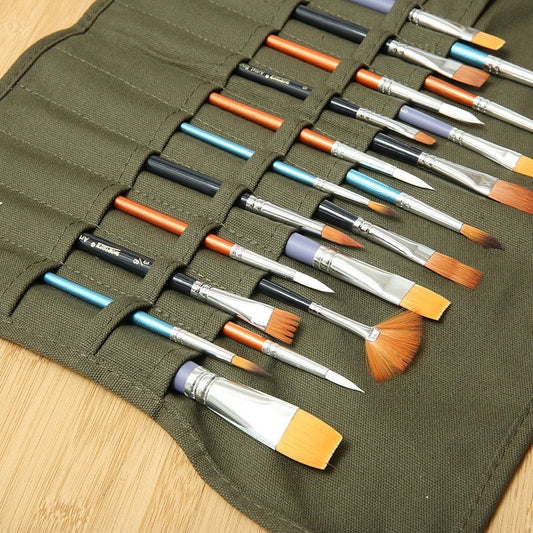 Durable Canvas Brush Bag, Artist Draw Pen, Brush Cases, Jack Holder