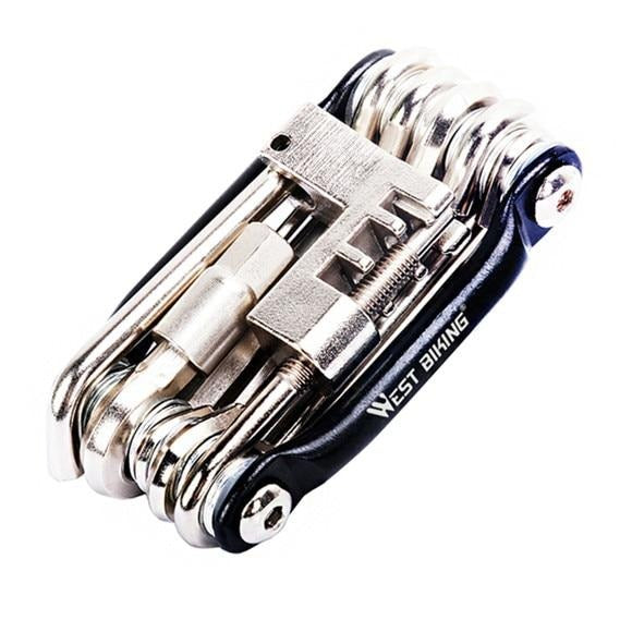 Multifunction Bicycle Repair Chrome Plated Steel Folding Hex Key Set