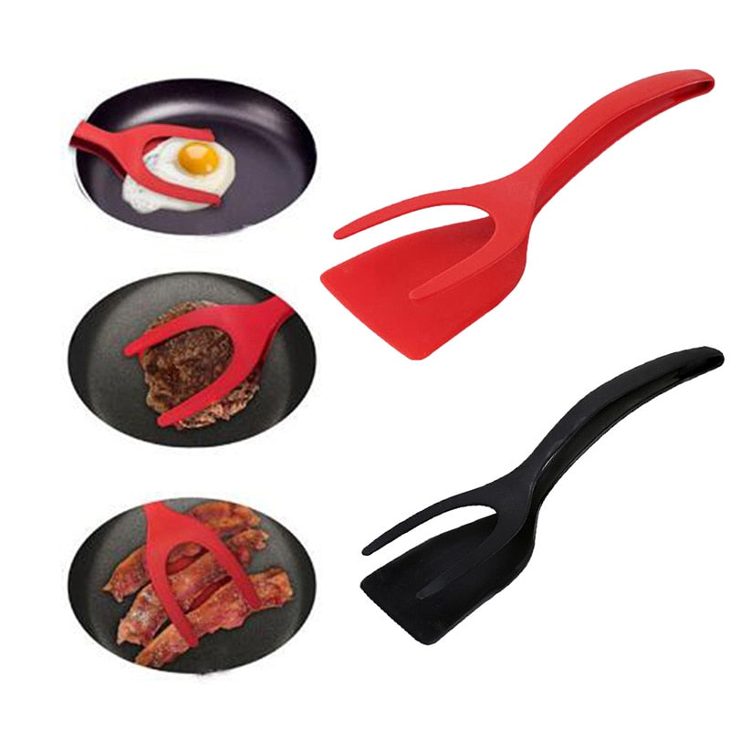 2 in 1 Non-Stick, Grip And Flip Spatula Cooking Utensils - Kitchen Accessories