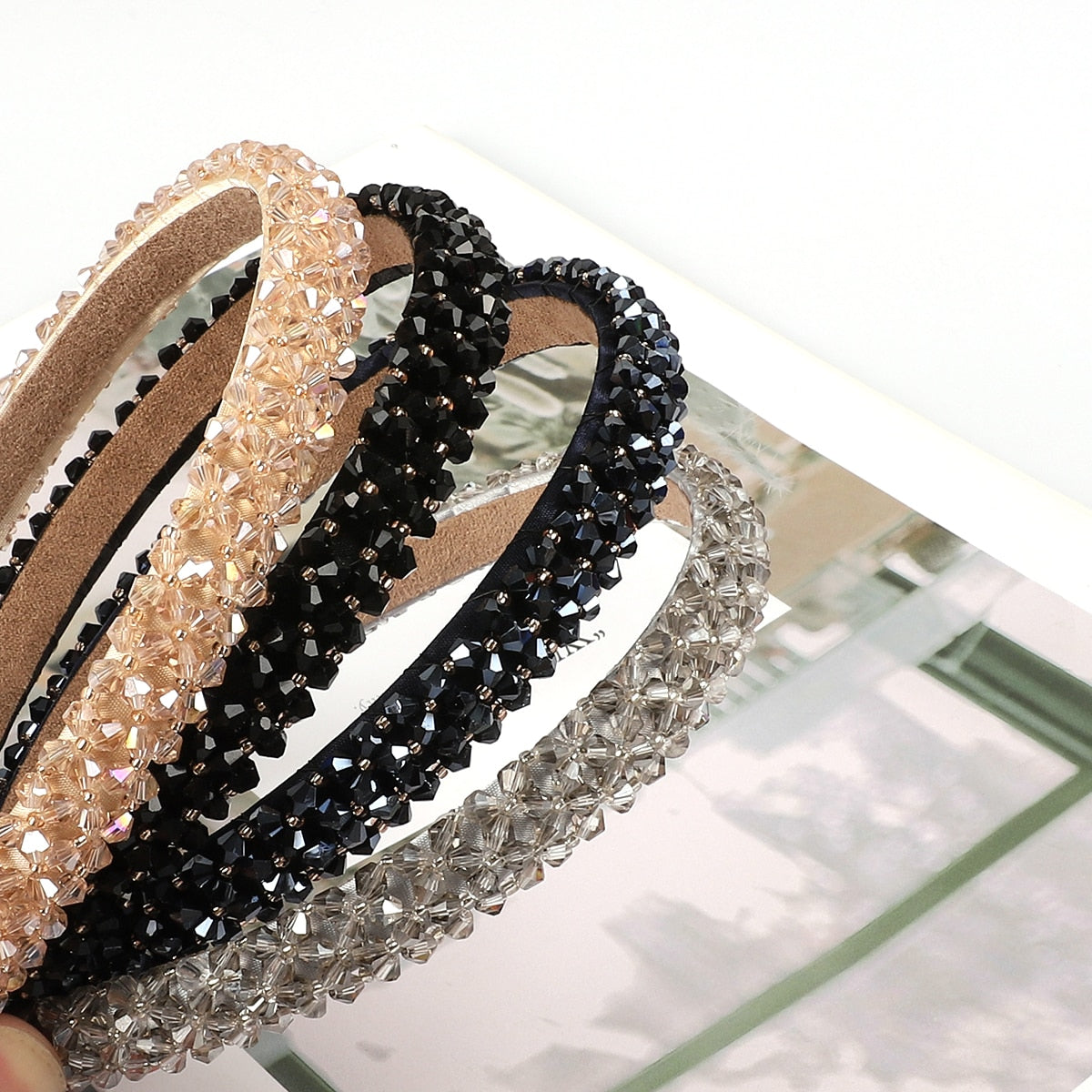 Women Girls Rhinestone Hair Band