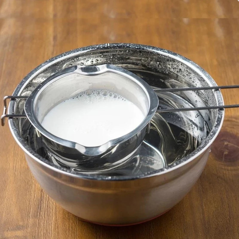 Stainless, Double Boiler Bowl - Chocolate Butter Melting Pot Pan