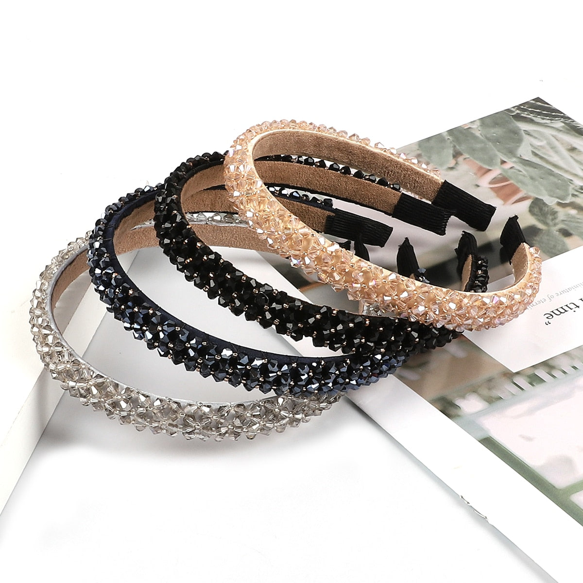 Women Girls Rhinestone Hair Band