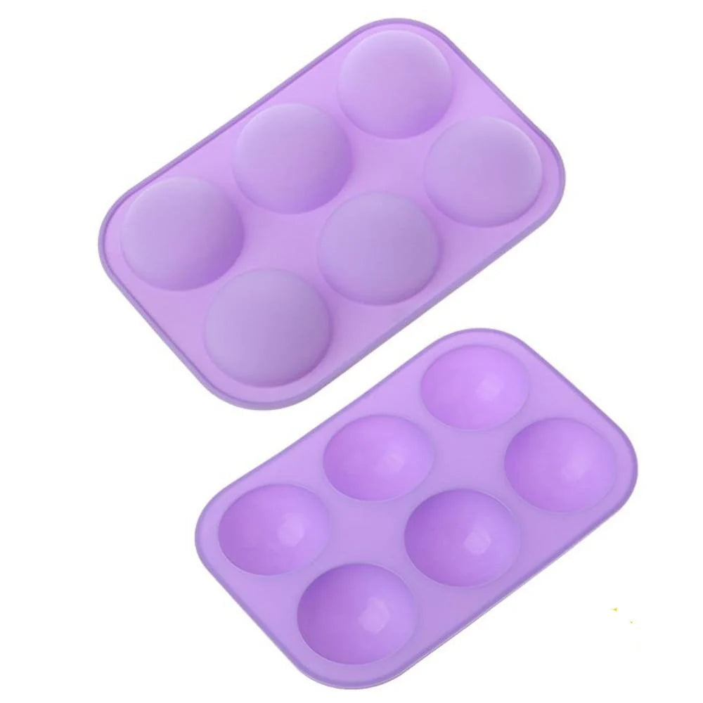 Silicone Soap- Molds, Cake Decorating Pudding Jelly Chocolate Ball Shape Biscuit Tool