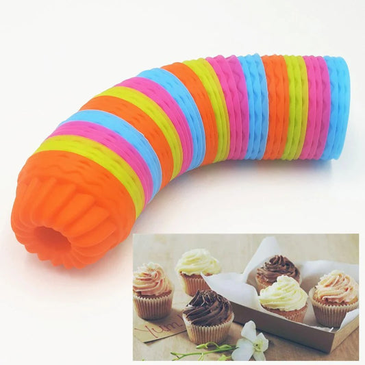 Silicone Muffin Cups, Cupcake Mold Baking Tools