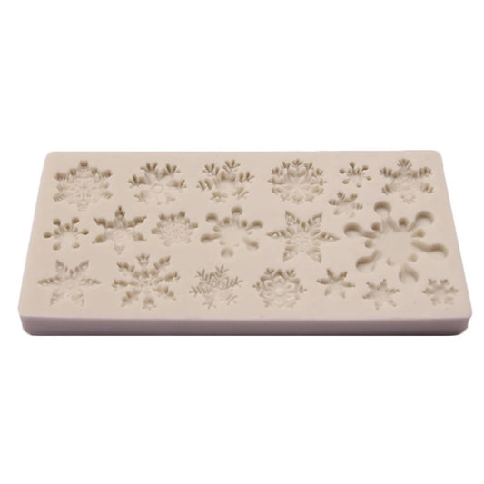 Christmas Snowflake Pattern Silicone Mold Chocolate Cake Baking Kitchen Tools