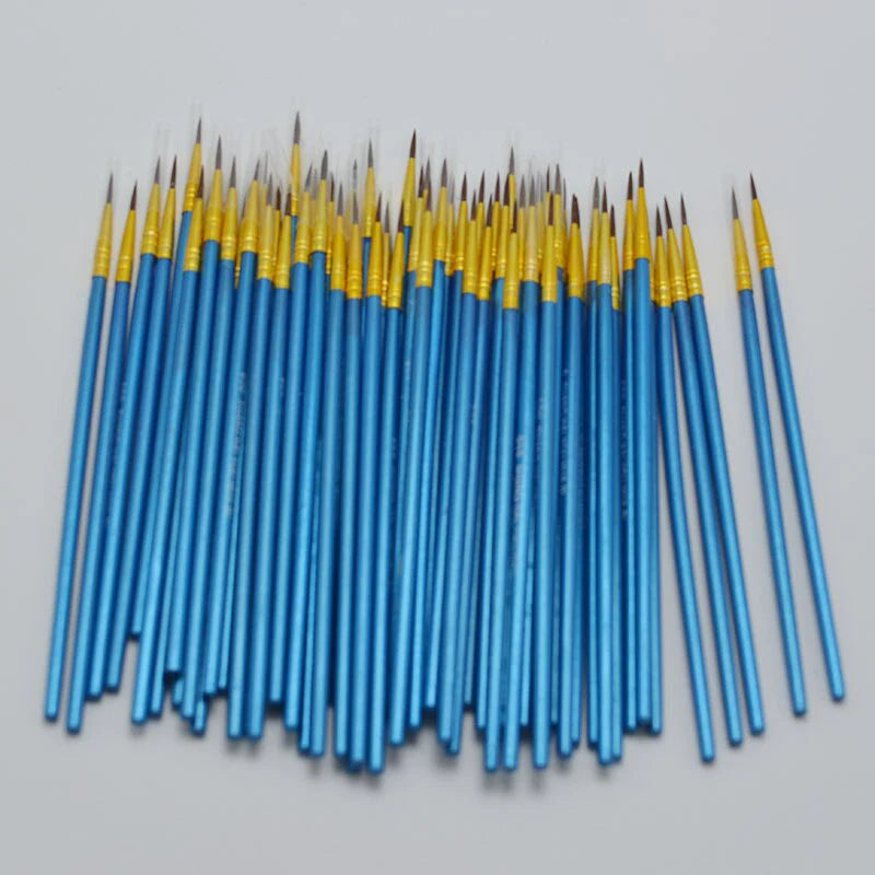 Fine Hand Painted Thin Hook Line Pen Blue Nylon Brush