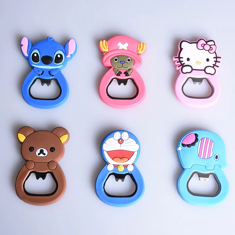 Cartoon Multifunction Silicone Bottle Opener