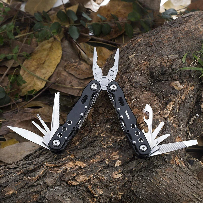 Multi Folding Plier Tools- Pliers Camping Fishing Outdoor Survival Knife, Scissors & Hammer