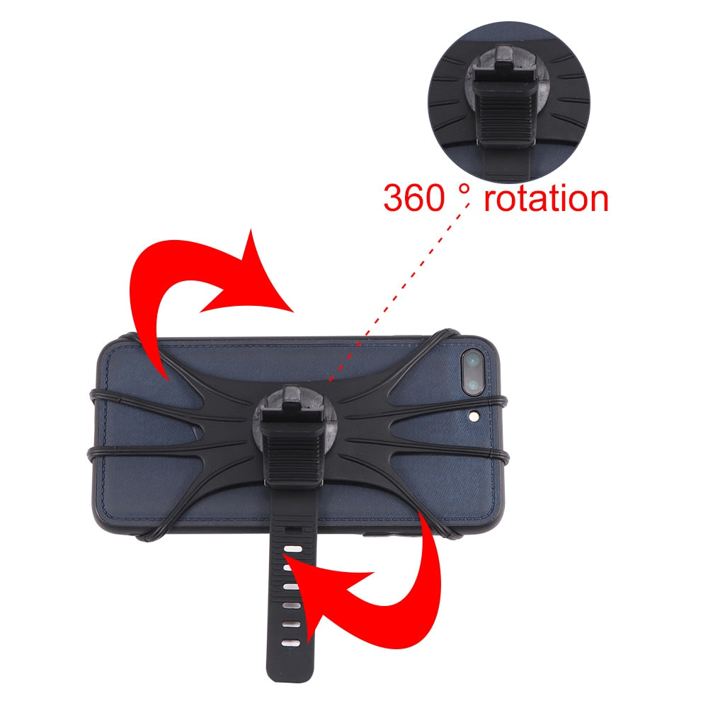 Electric Scooter Accessories, Portable, Durable, GPS Rotation, Easy Installation, Silicone Handlebar Phone Rack