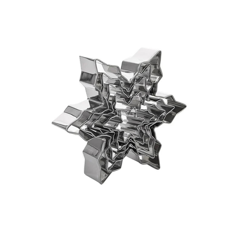 Stainless Steel Snowflake Design Cookie Cutters-Baking Tools