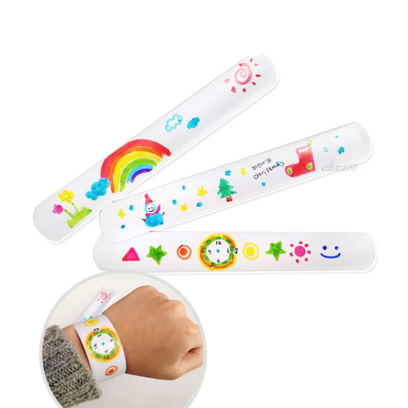 DIY Blank Slap Bracelets, Party Favors, Easter Gifts for Kids, Art Craft