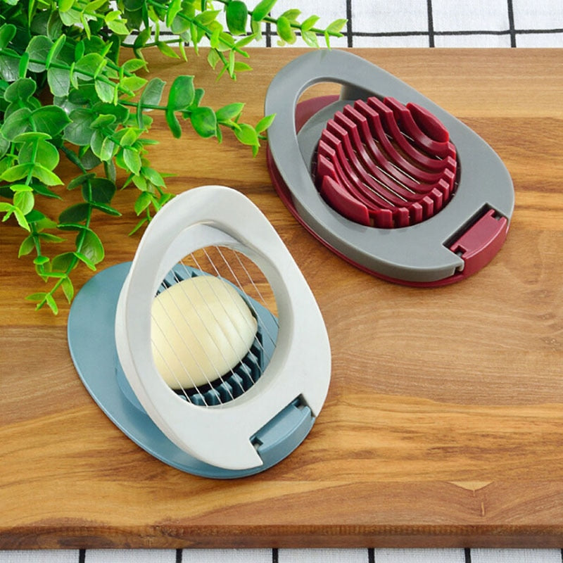 Multifunction Plastic Egg Slicers Section Cutter Divider