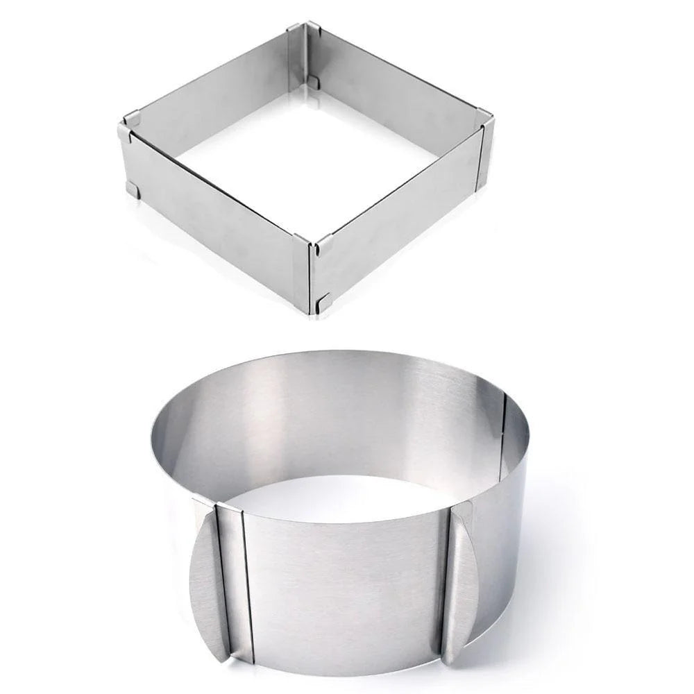 Round & Square Stainless Steel Mousse Cake Rings