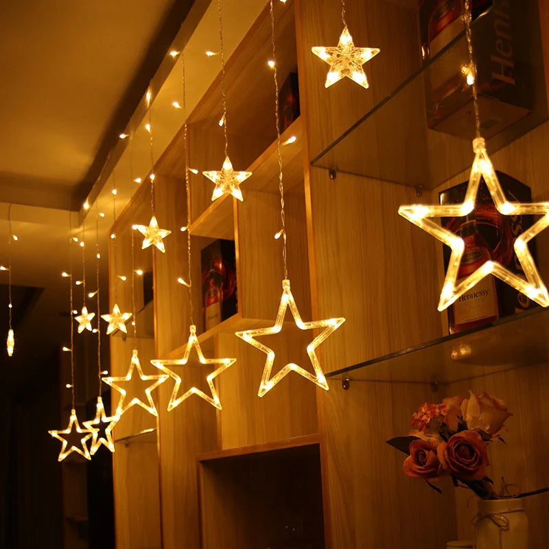 LED Star- Curtain Decoration, String Light