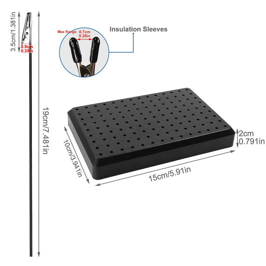Holes Painting Stand Base Alligator Clips With Rubber Cover Set Updated Modeling Tools Great Gift