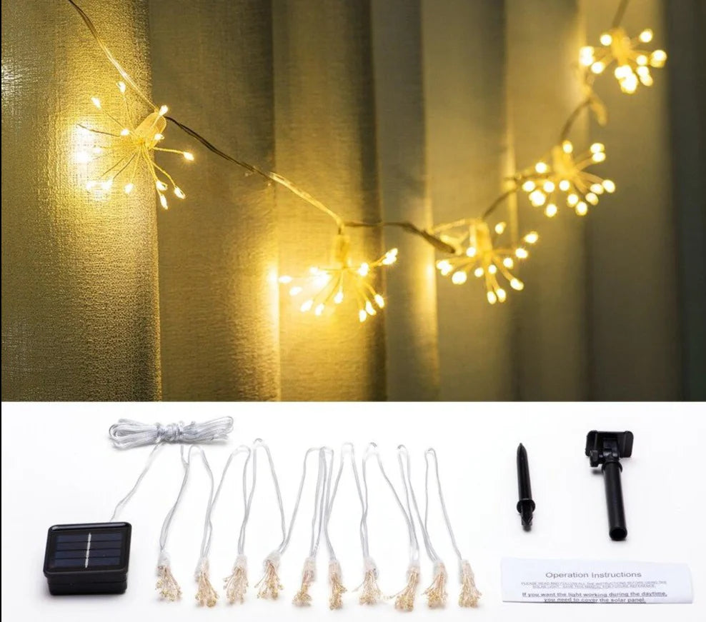 LED Solar Light Outdoor Christmas Decoration Garland Street Garden