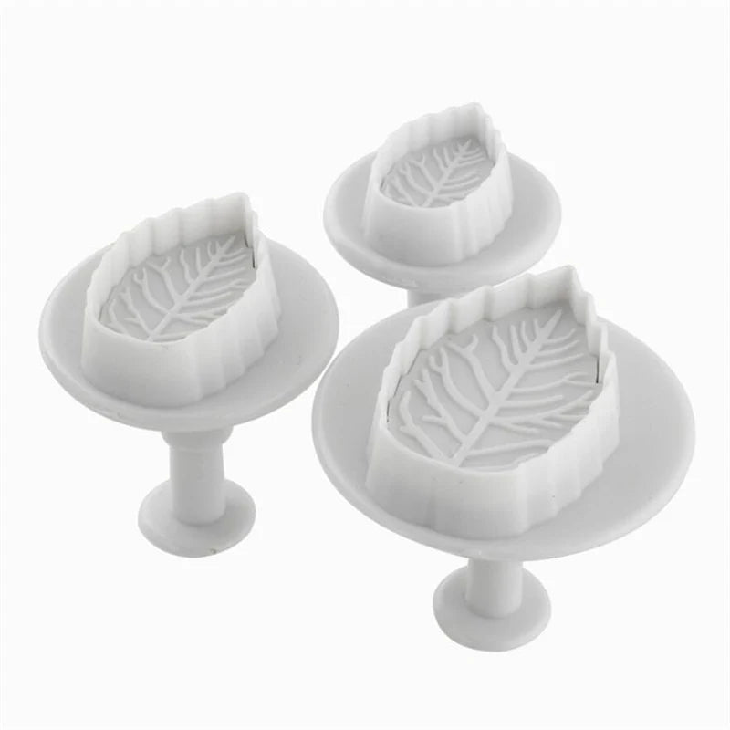 Cake Rose Leaf Plunger Fondant Sugar Craft Mold