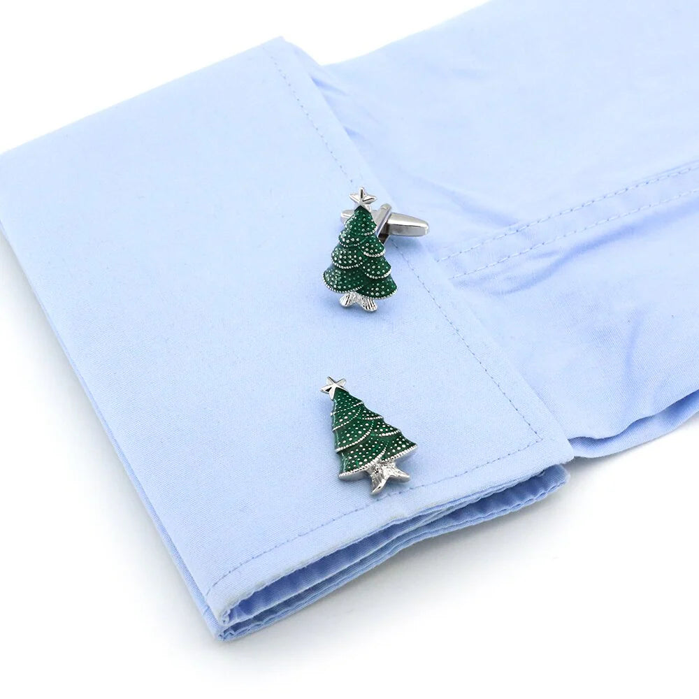 Men's Christmas Tree Cufflinks