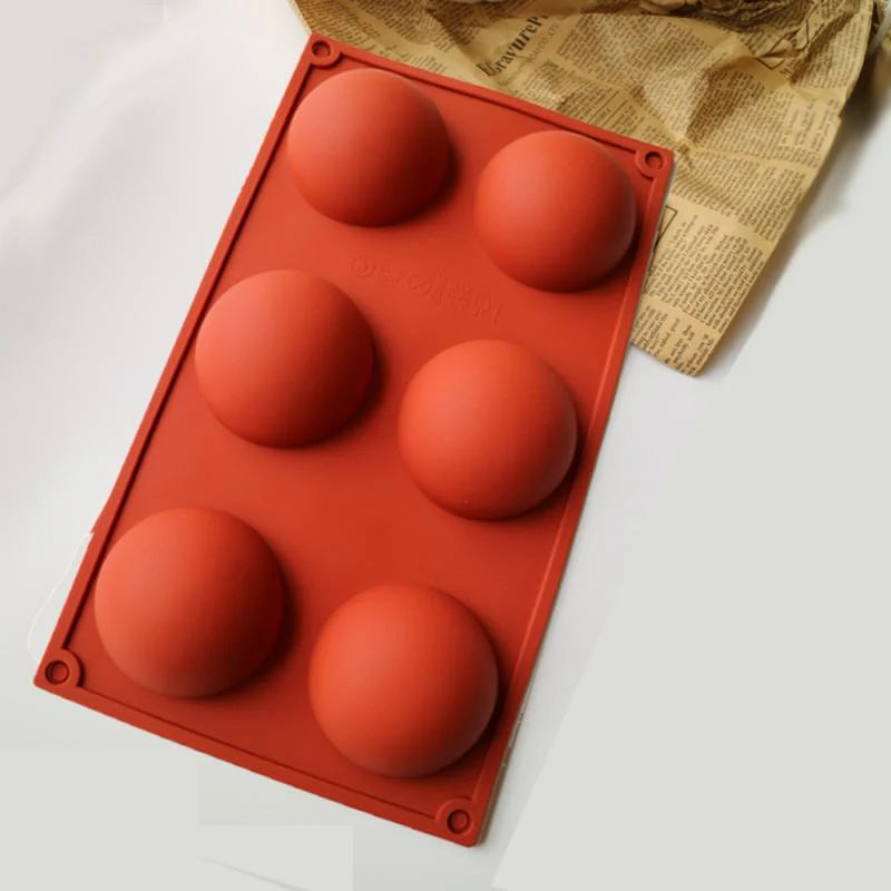 Holes Big Semi Sphere Chocolate Mold Silicone