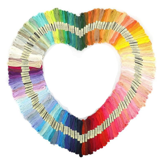 100 color Multicolor Embroidery Thread Cross Stitch Floss Threads Cotton Sewing Skeins Skein Kit