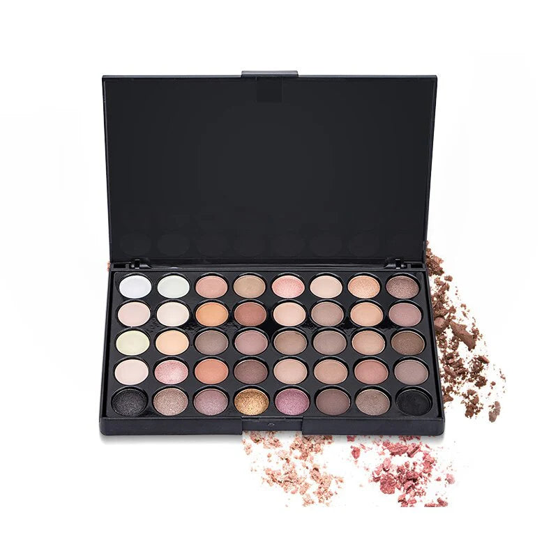 Earth Color Eyeshadow Pallete, Foggy, Matte - Make Up Cosmetic