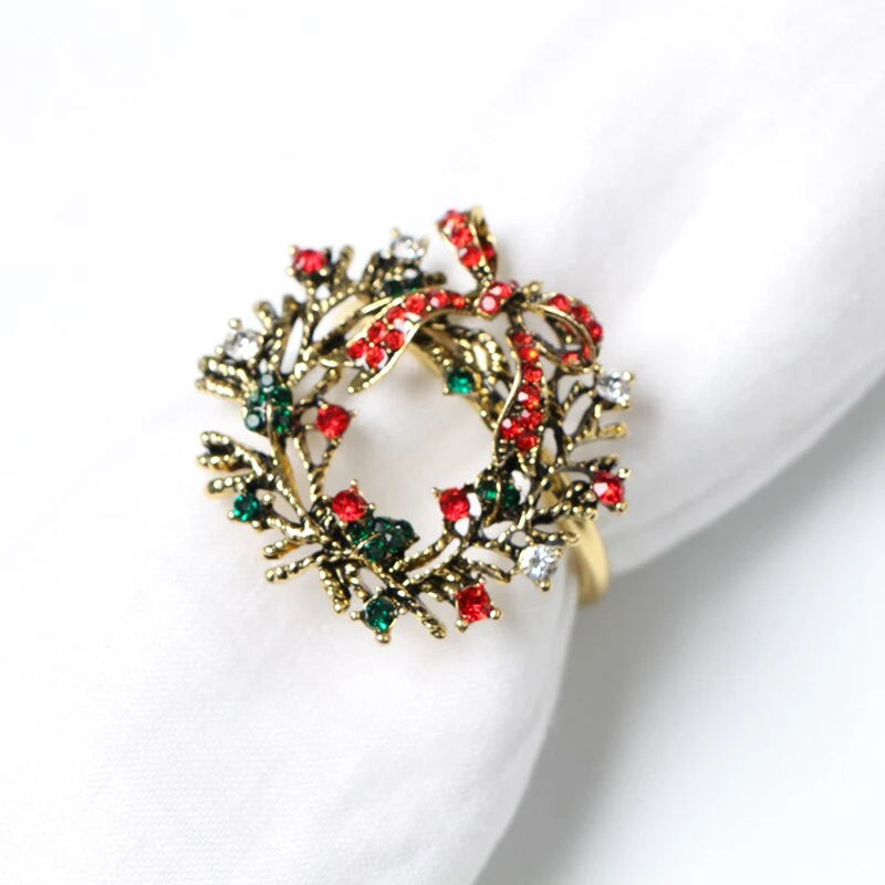 Christmas Wreath Napkin Rings