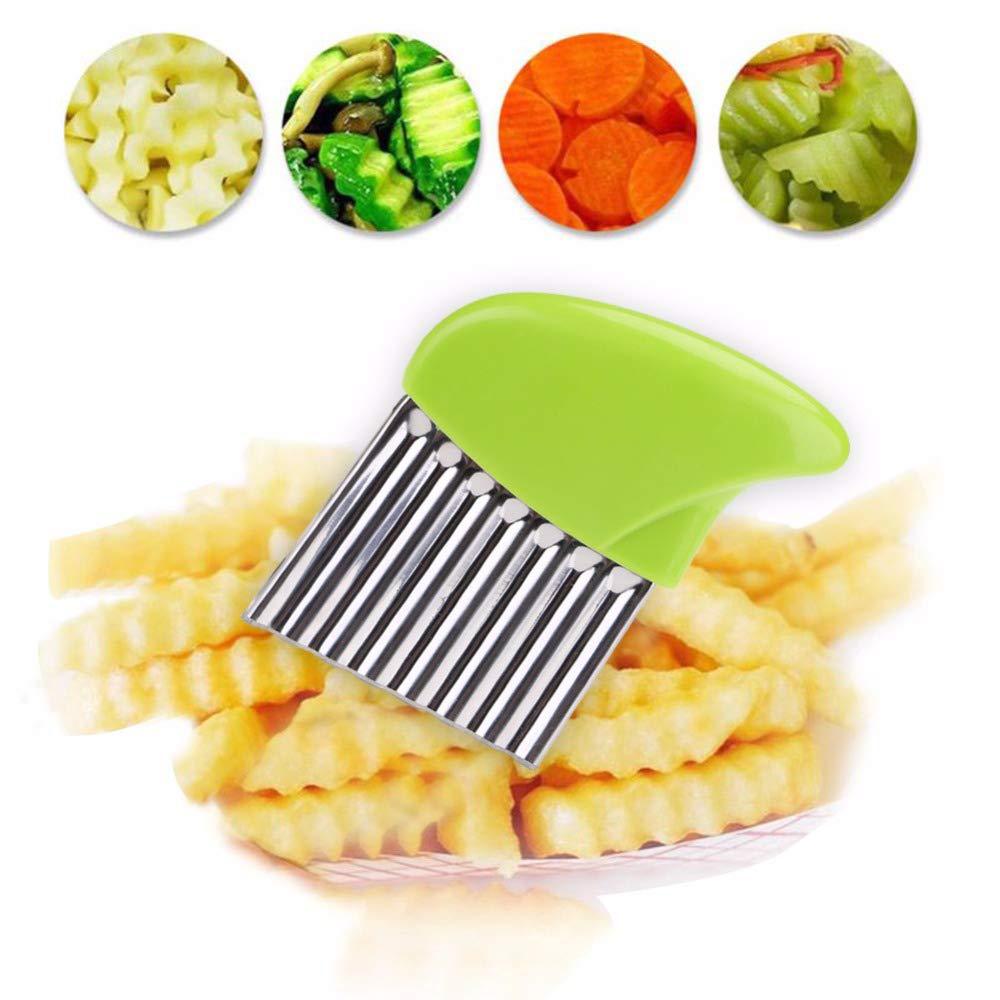 Stainless Steel Wavy Knife French Fry Chip Cutter