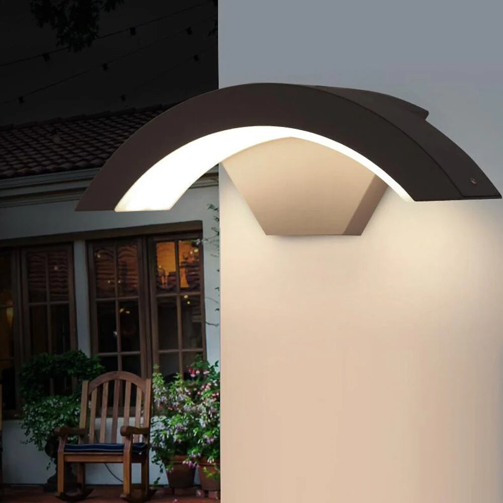 LED Outdoor Wall Light, PIR Motion Sensor Smart Lamp