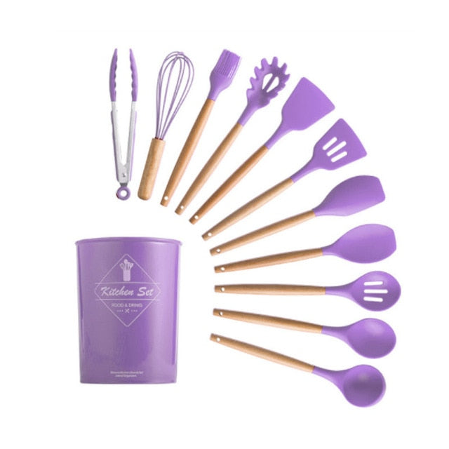 Non-Stick Silicone Kitchenware, Cooking Utensils Set