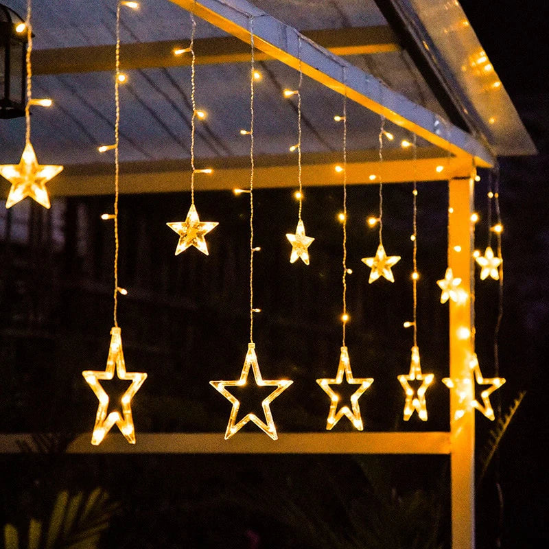 LED Star- Curtain Decoration, String Light