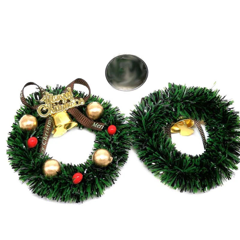 Miniature Wreath Doll House Christmas Tree Decoration