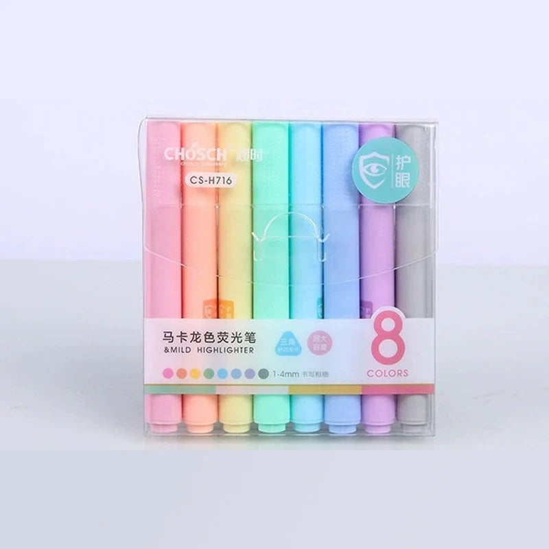 Macaron series Creative Fluorescent Pen, Highlighter Pencil