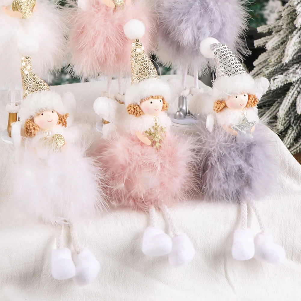 Christmas Angel Feather Dolls