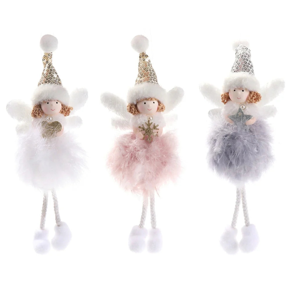 Christmas Angel Feather Dolls