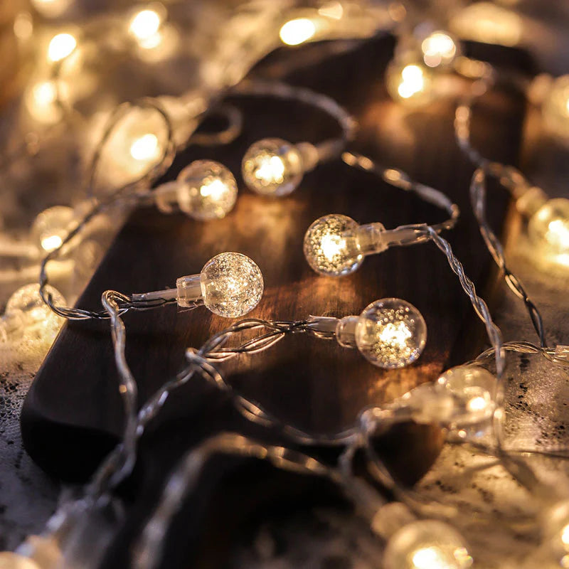 USB- Led String Lights, Fairy Gypsophila, Bubble Ball Lamp