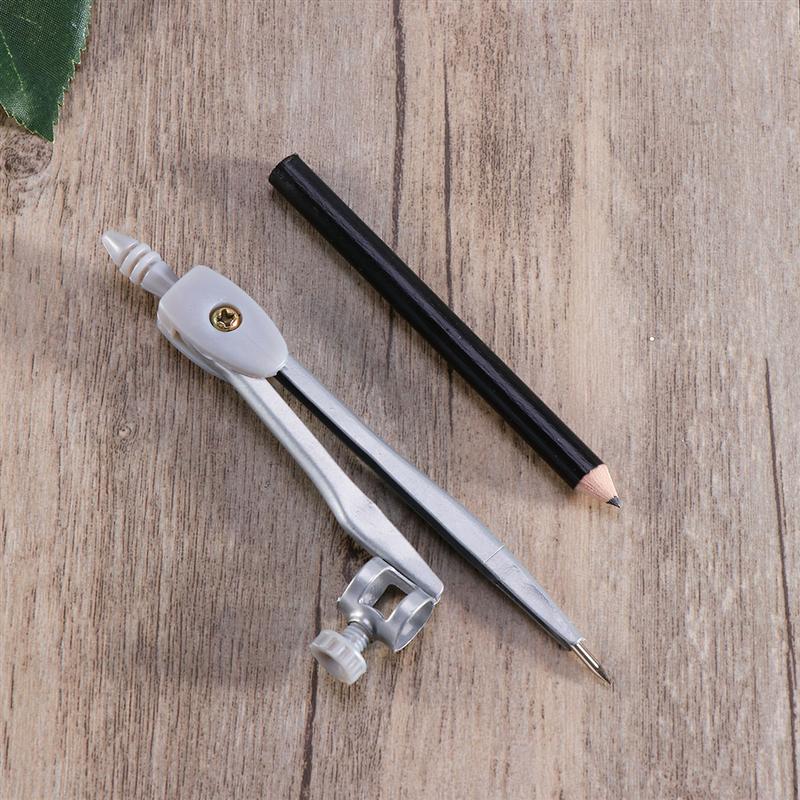For Math Drafting Geometry Precision Compass With Pencil Holder