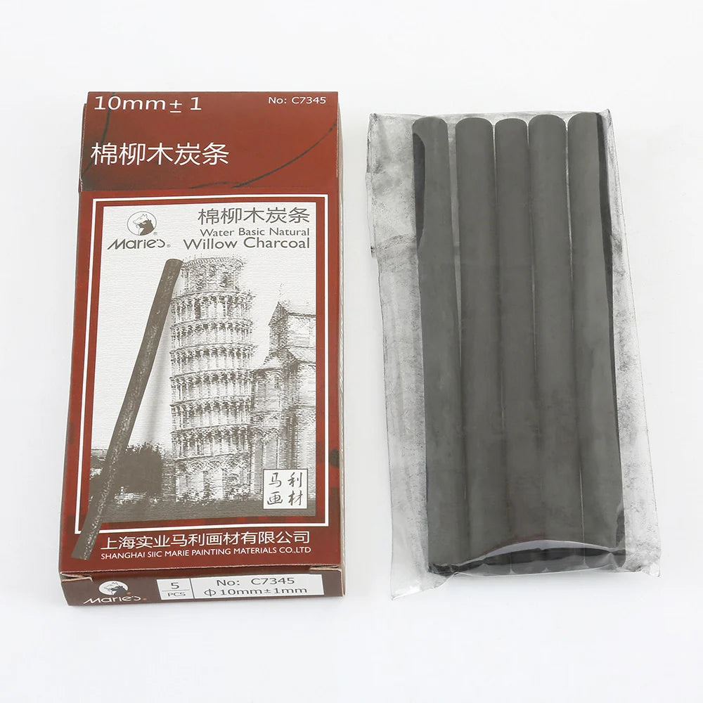 1Pcs Art Supplies Drawing Sketch Pencil - Cotton Willow Charcoal Stick Pen