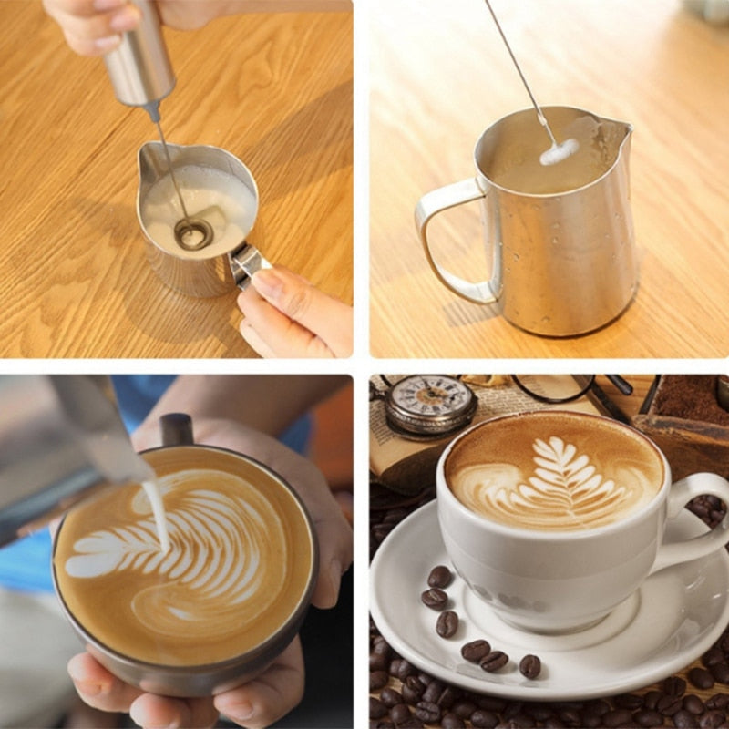 Electric Travel Coffee Frother Foaming Latte/Cappuccino Mixer For Drink