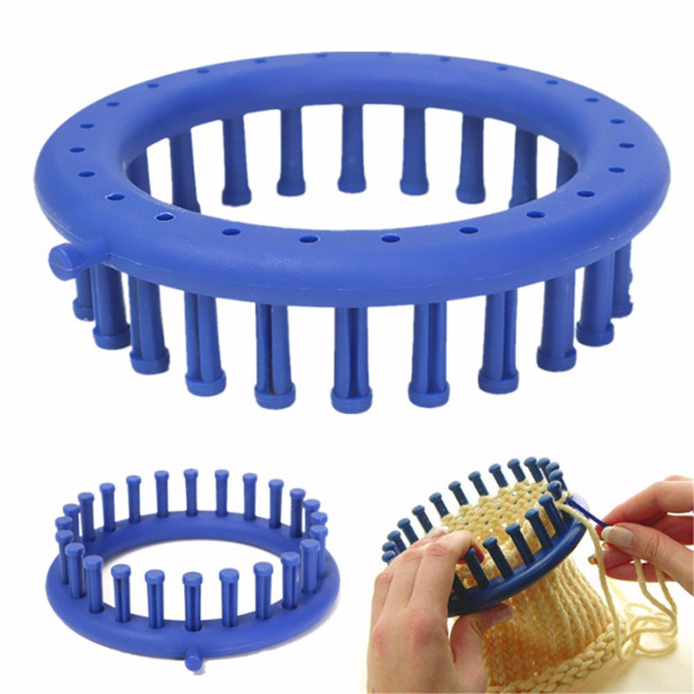 Plastic Round Cap Crochet Weaving Knitting Needle Loom Tools for Hat Scarf